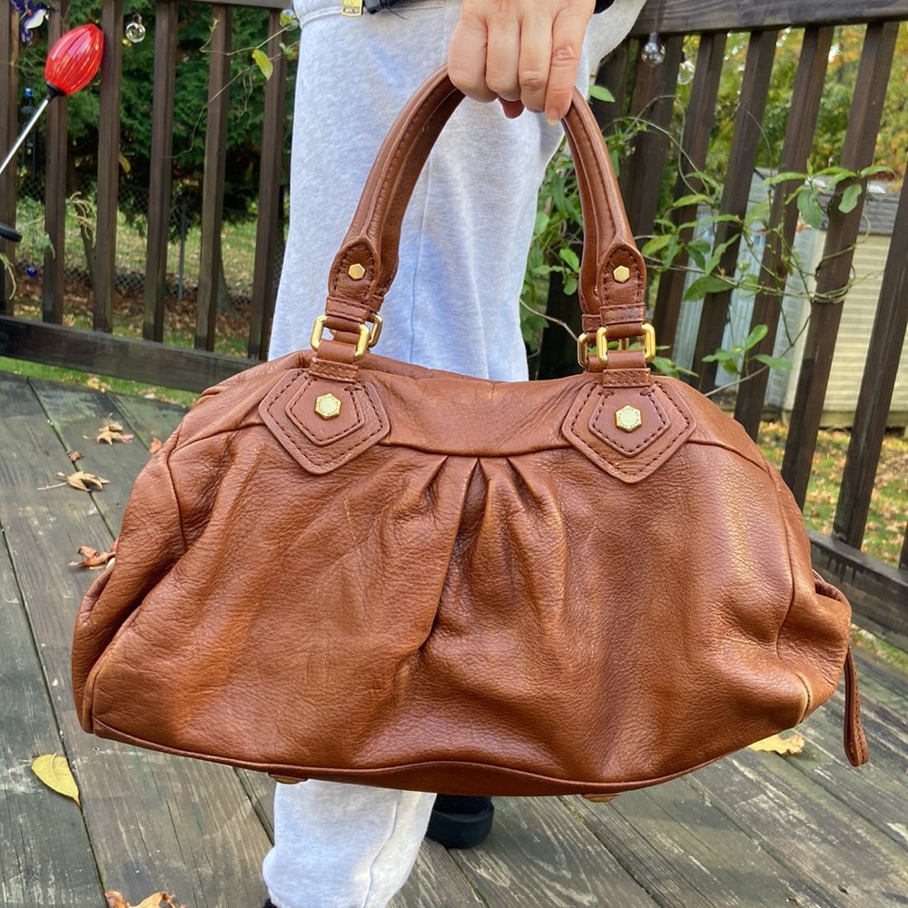 Marc Jacobs Cognac Brown Leather Shoulder Bag - Picture 4 of 16